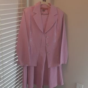 Devine Denim Pink Skirt Set / Suit